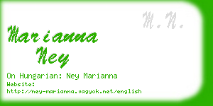 marianna ney business card